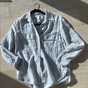 Aritzia Women's Striped Button-Up